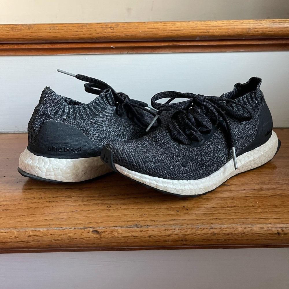 Adidas Ultra Boost Knit Black and Gray Shoes